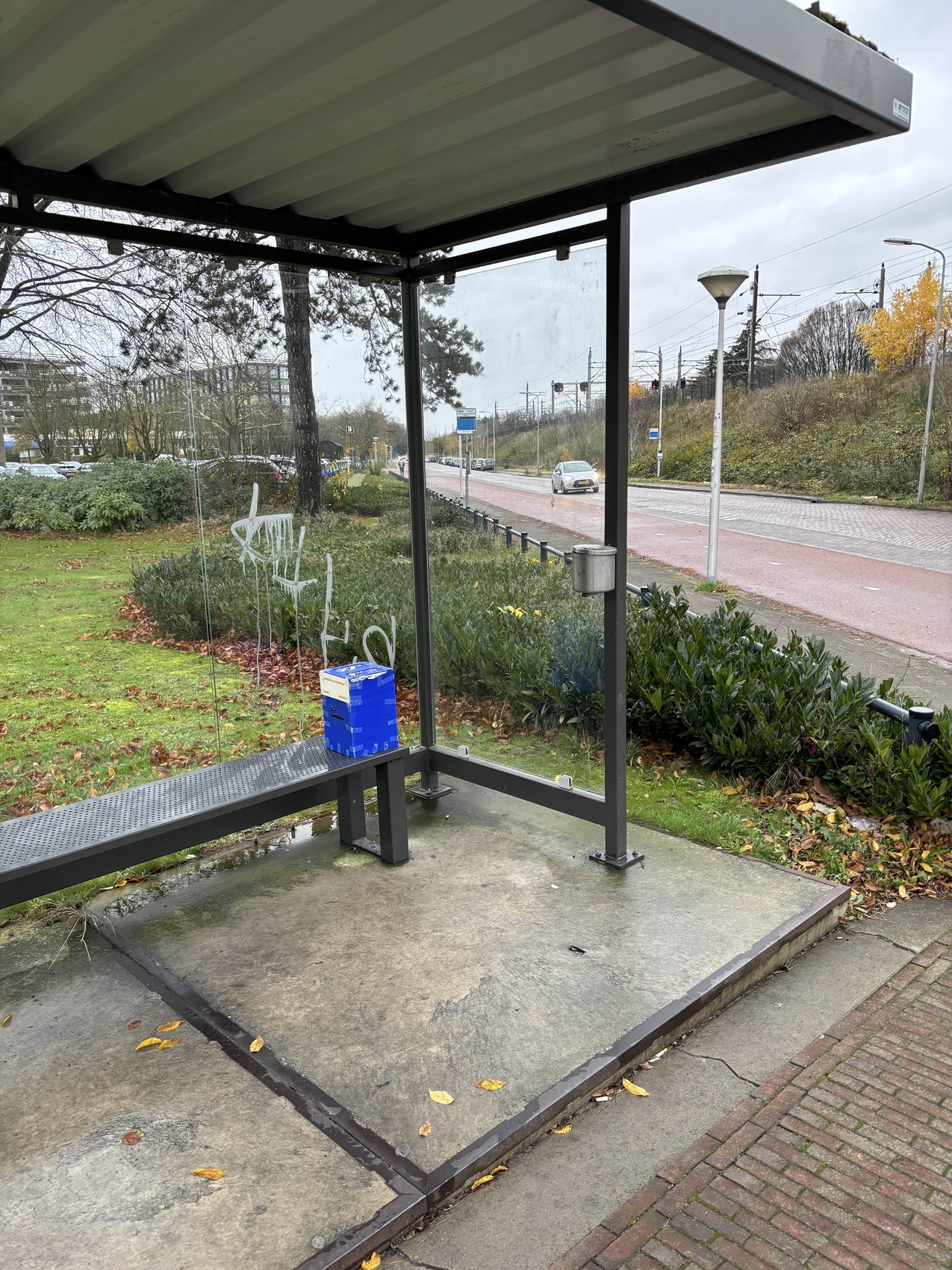 Ashtray Installed Outside